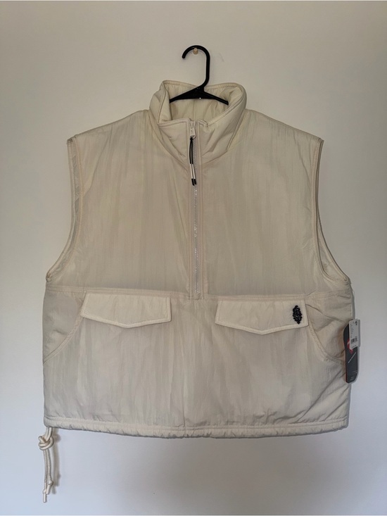 FP Movement by Free People Jackets & Blazers - FP Movement by Free People Cream Quilted Sleeveless Puffer Vest